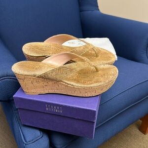 Stuart Weitzman Gold Wedge